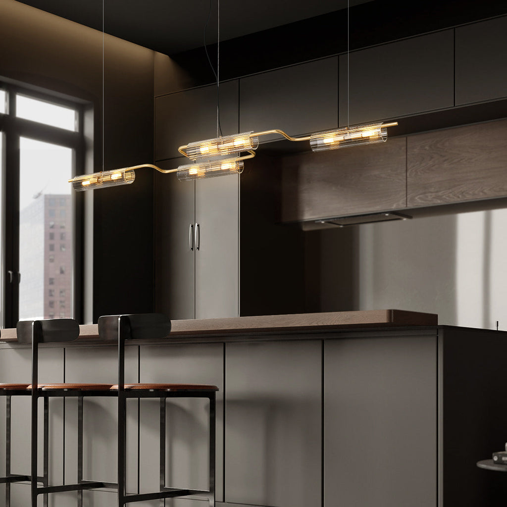 clear glass chandelier