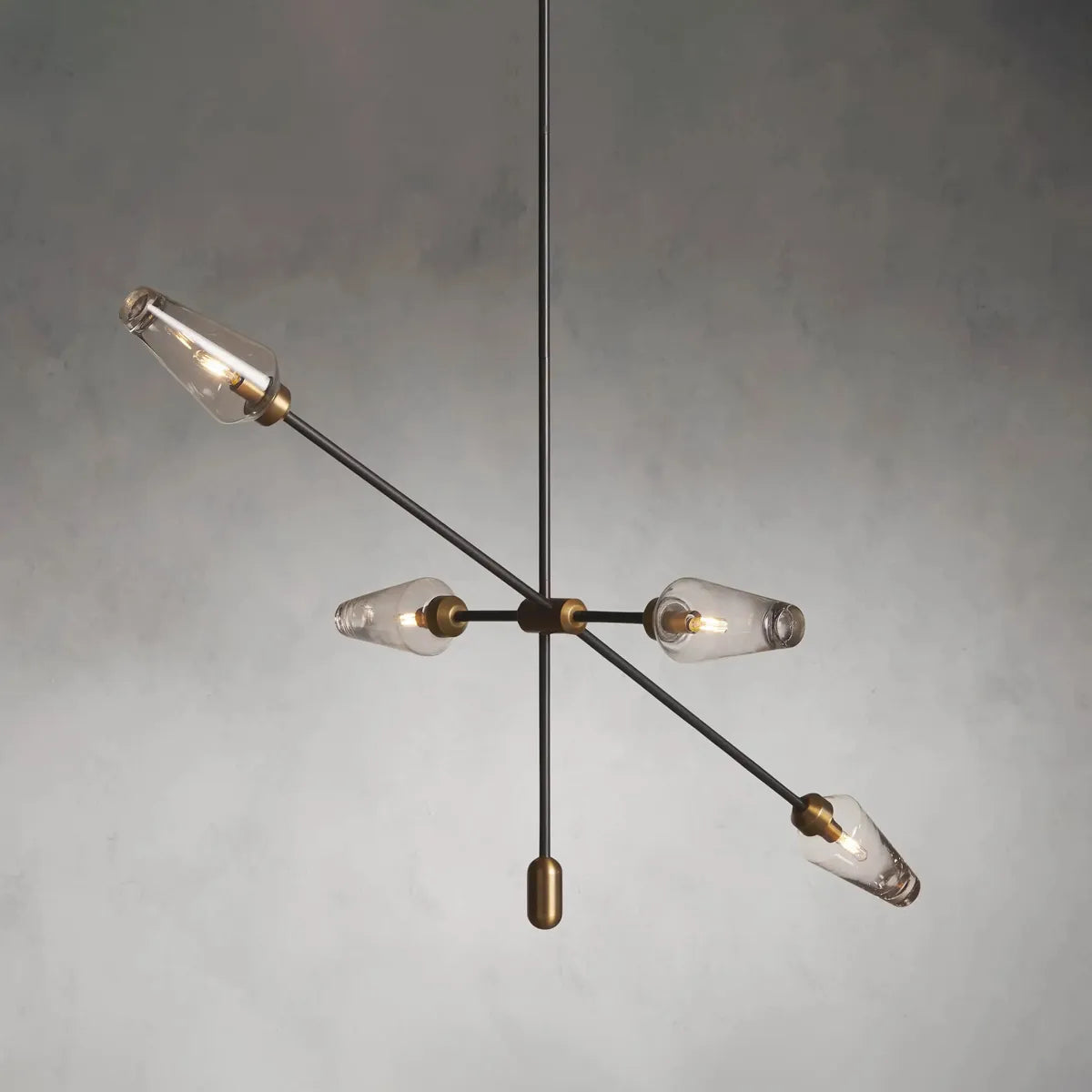 arrow bronze chandelier
