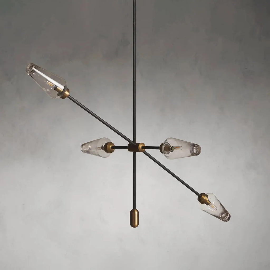 arrow bronze chandelier