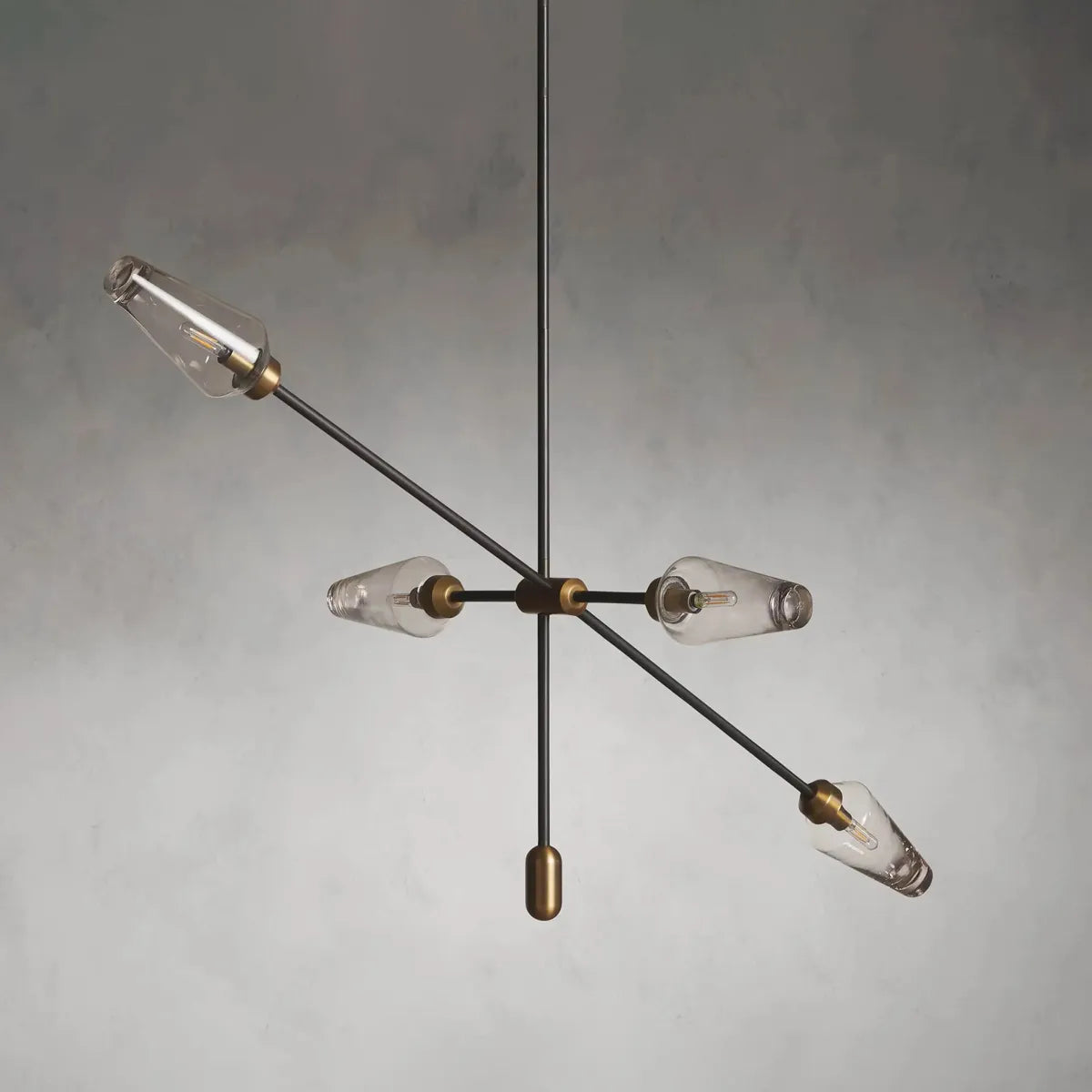 arrow bronze chandelier