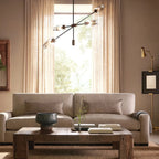arrow bronze chandelier