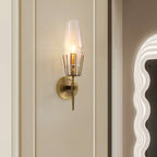 brass arrow sconce for hallway