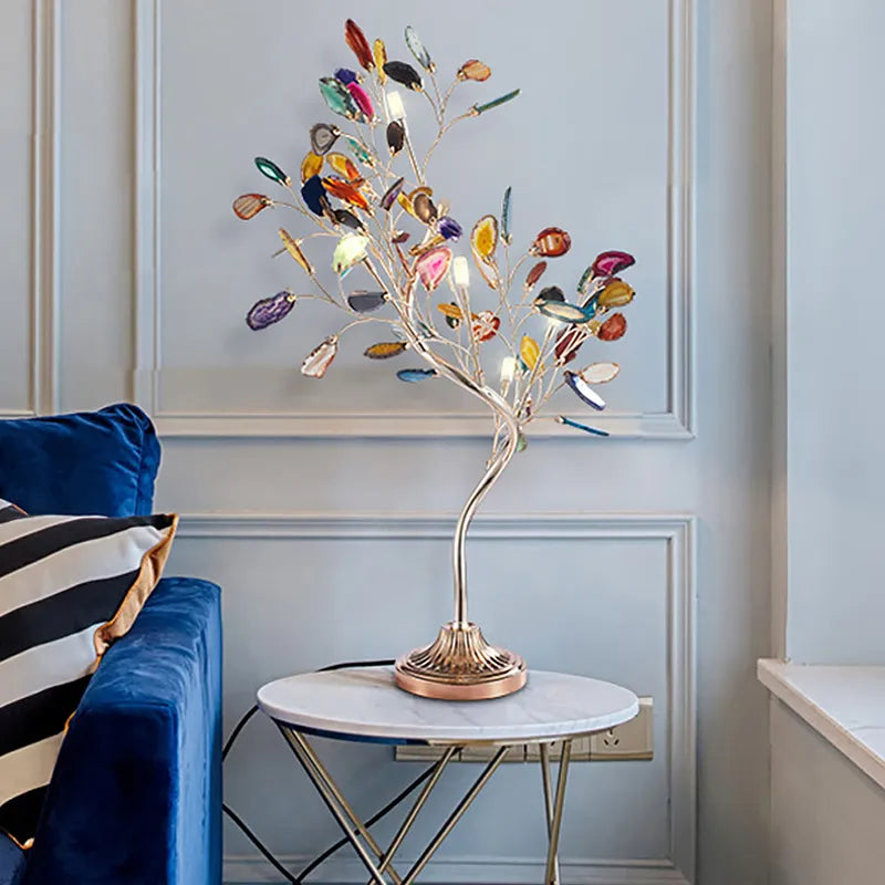 colorful tree table lamp