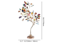 tree agate table lamp