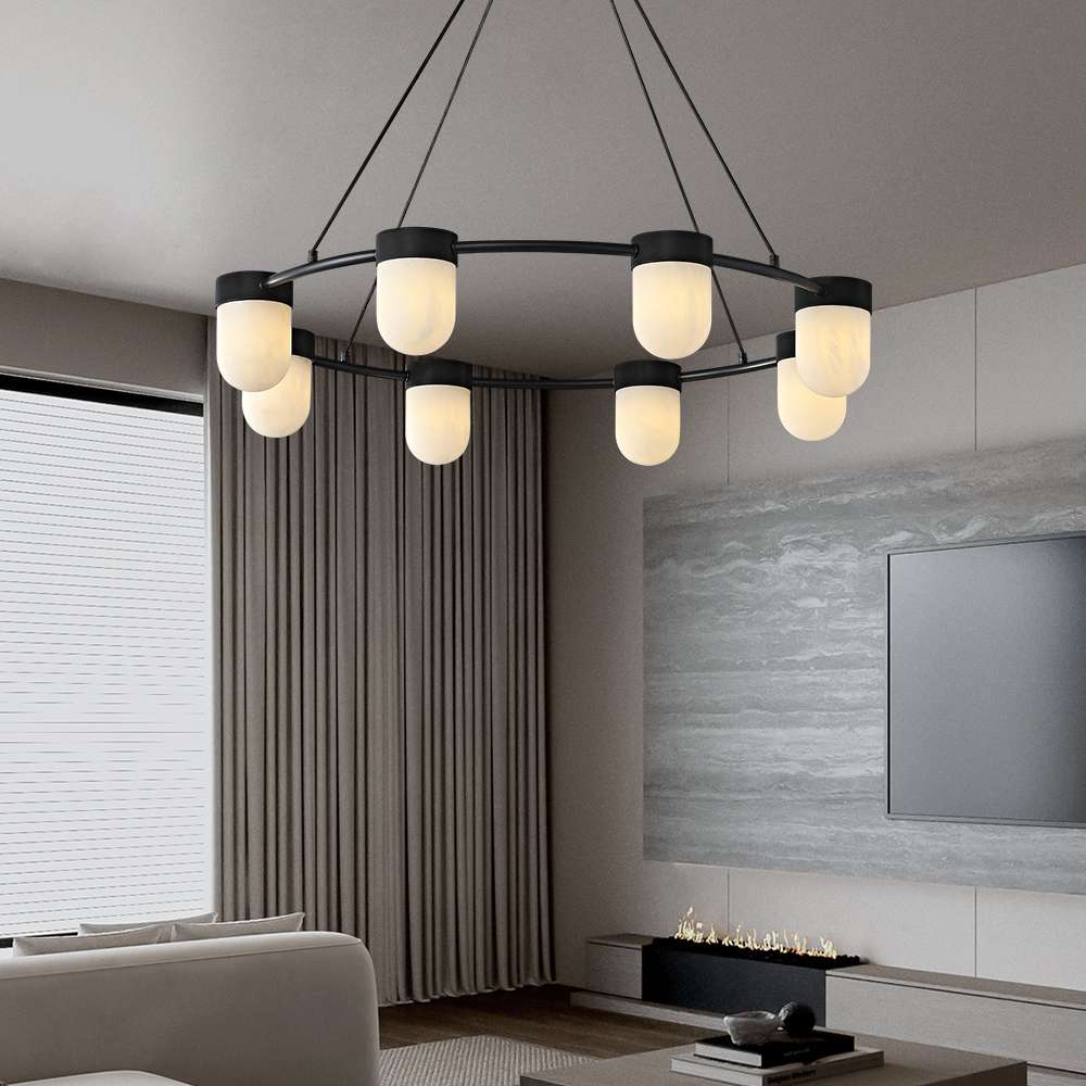 high-end living room chandeliers