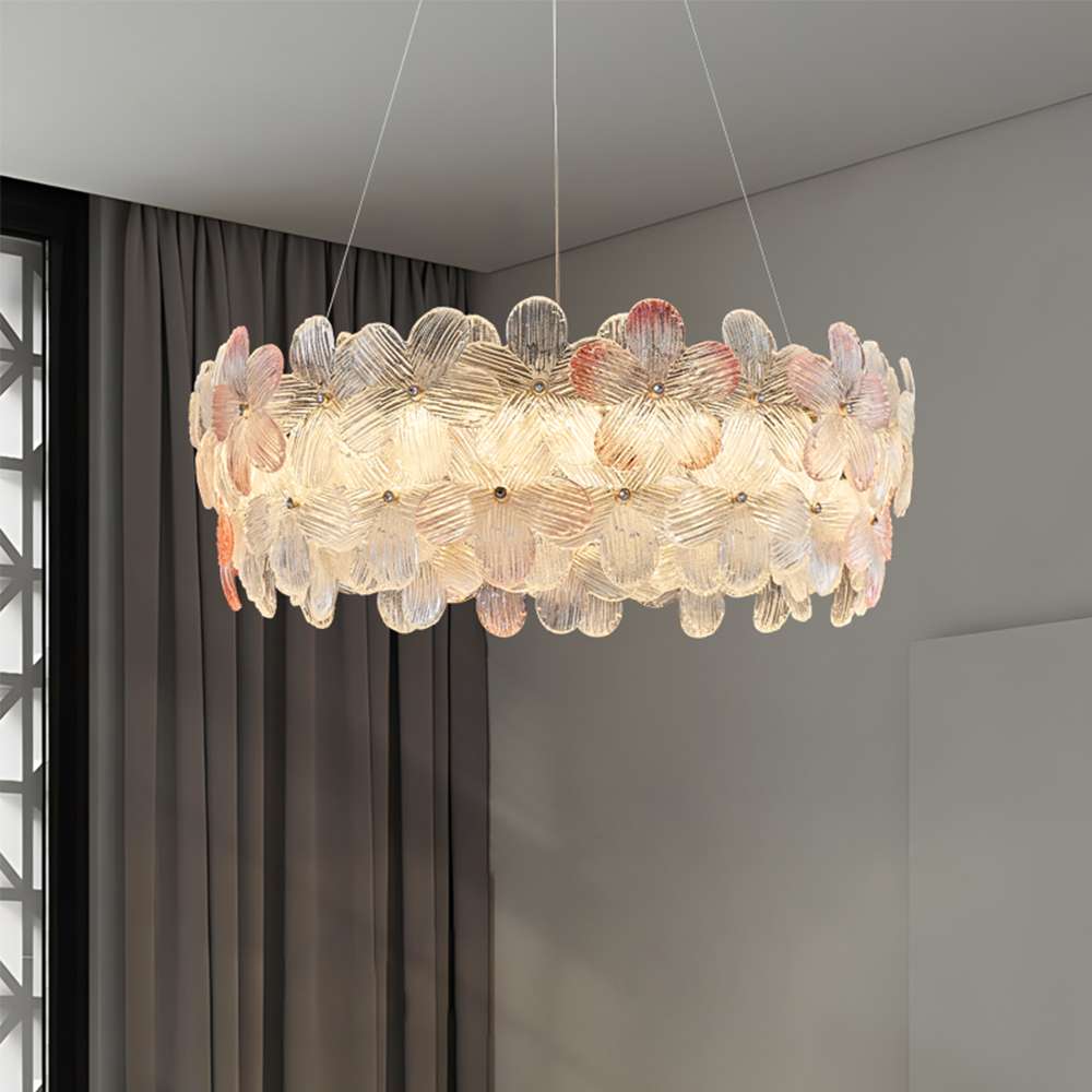 flower-shaped chandelier design