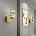 irregular crystal wall sconces