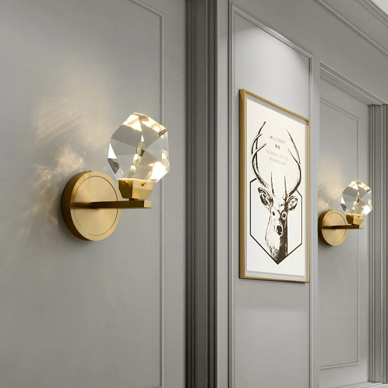irregular crystal wall sconces