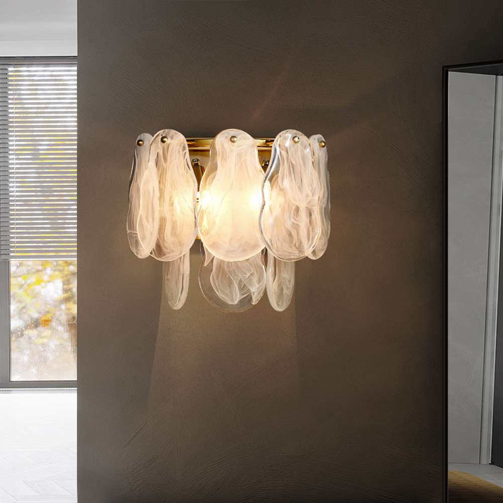 leon brass wall light