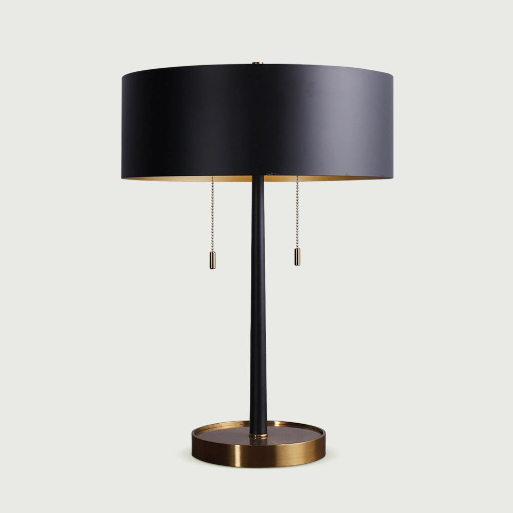 Arteriors Violetta Mid Century Modern Table Lamp in Black