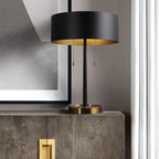 table lamp in black