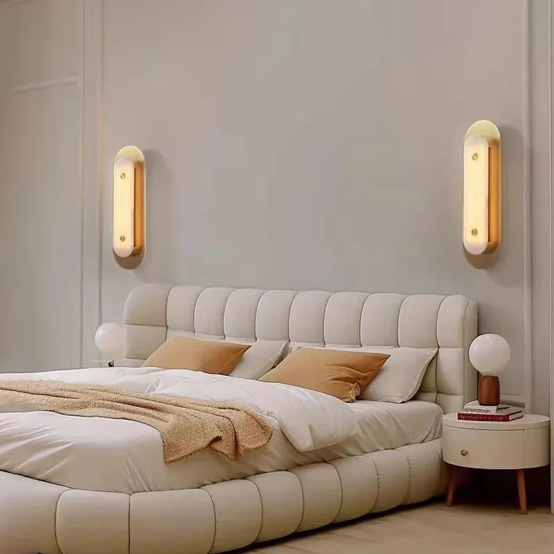 Asher Horizon Alabaster Wall Lamp | Alabaster Accent Lighting for Homes - View 3