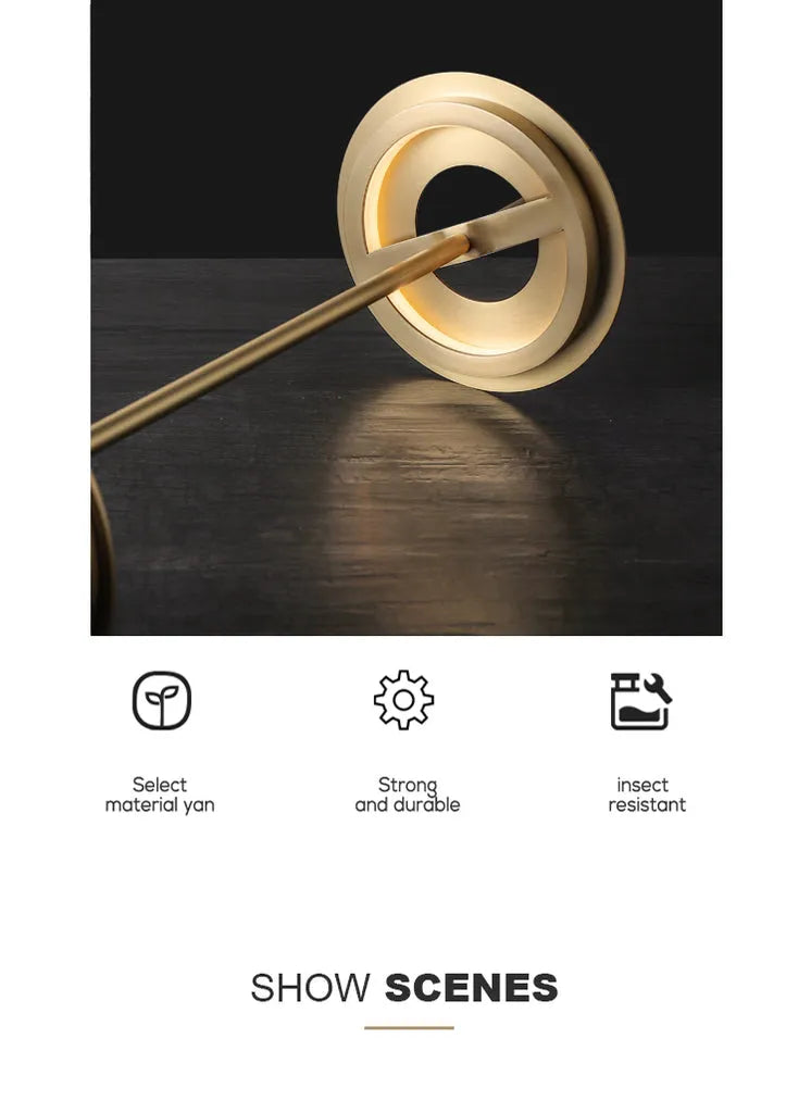 brass shade table lamp