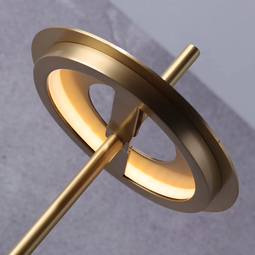 modern brass shade table lamp