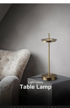mid century shade table lamp