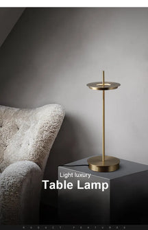 mid century shade table lamp