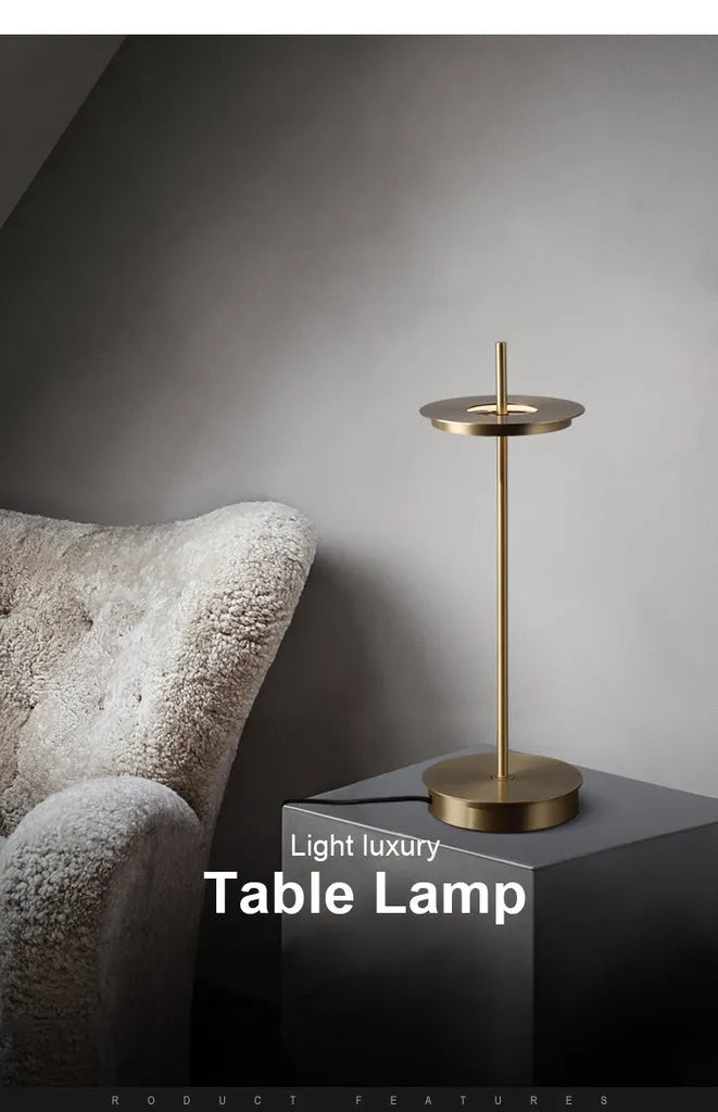 mid century shade table lamp