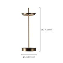 brass shade table lamp