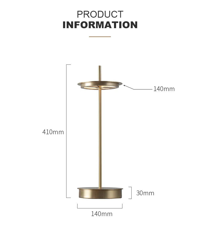 mid century brass table lamp