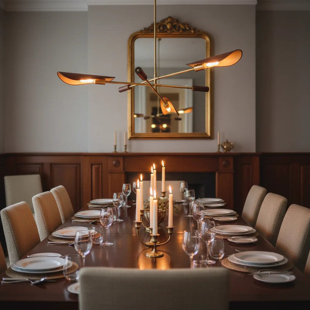 Astrid Chandelier in a styled interior — Josenart Lighting