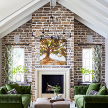 Atherton Forged Iron Chandelier 6-Light — Industrial Heritage Ceiling Light with Warm Commanding Glow