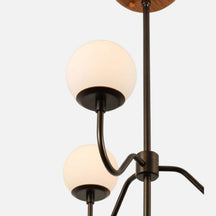 Aurelia Opal Glass Globe Multi-Arm Chandelier