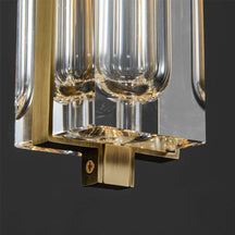 single clear crystal hanging lamp