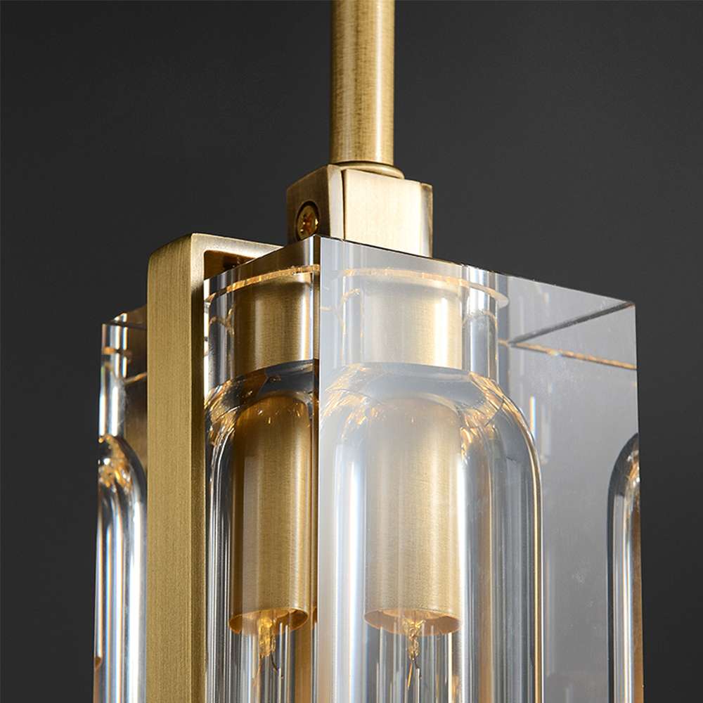 clear crystal hanging lamp