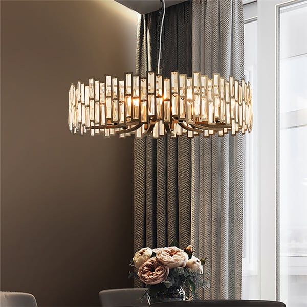 Geometric Crystal Chandelier – Living Room Chandelier - View 3