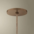 Woven Disc Pendant Light detail view