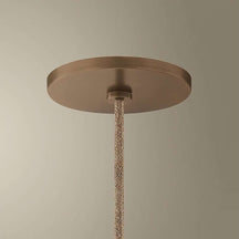 Woven Disc Pendant Light detail view