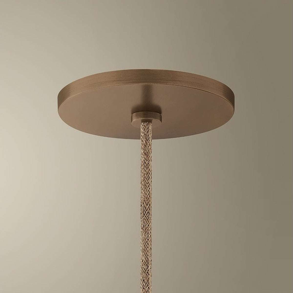 Woven Disc Pendant Light detail view