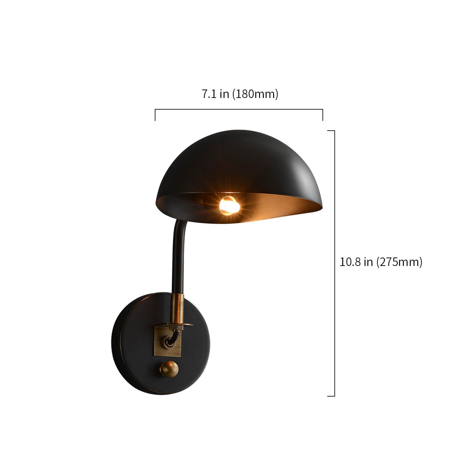 modern swing sconce features