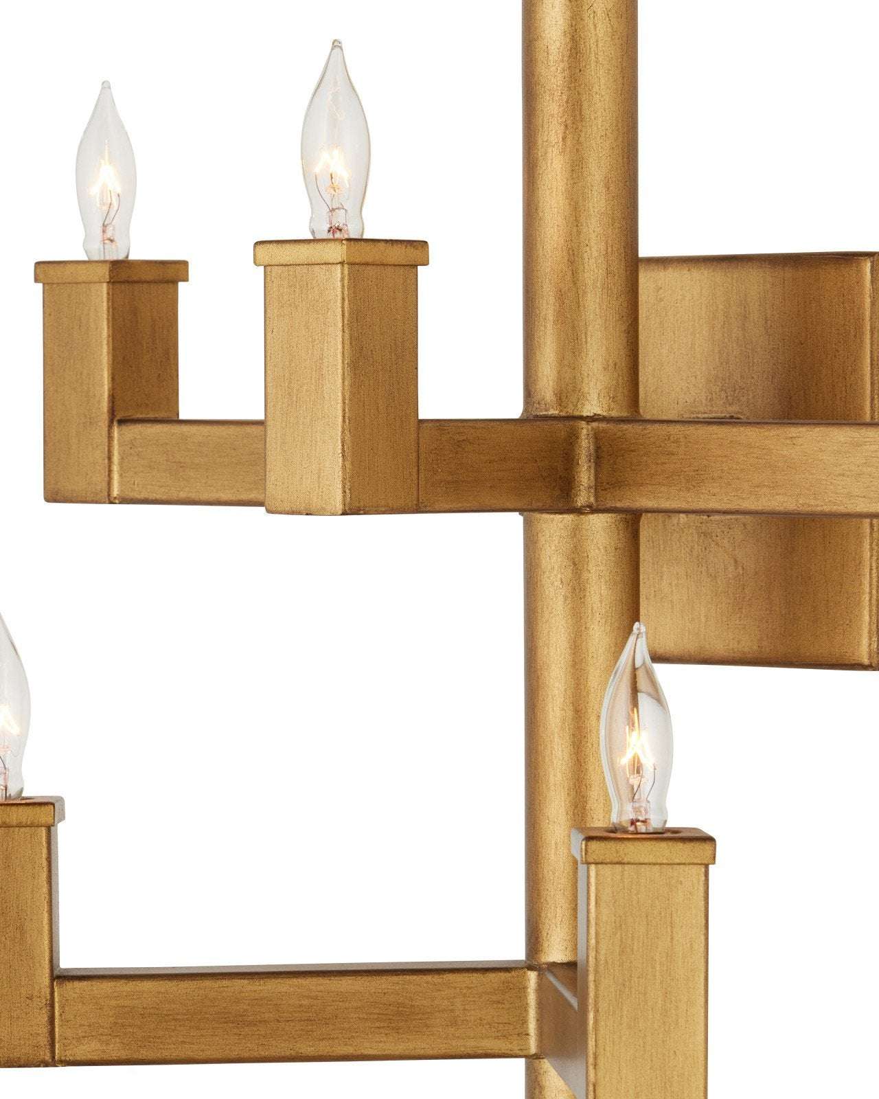 linear brass candle wall sconce