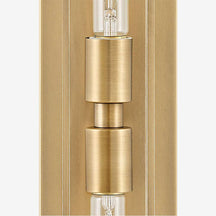 Minimalist Clear Shade Vanity Square Wall Sconce - View 9