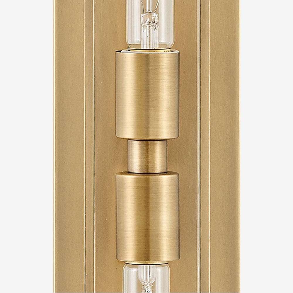 Minimalist Clear Shade Vanity Square Wall Sconce - View 9