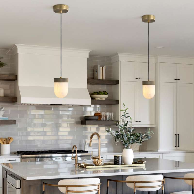 chic alabaster pendant lights