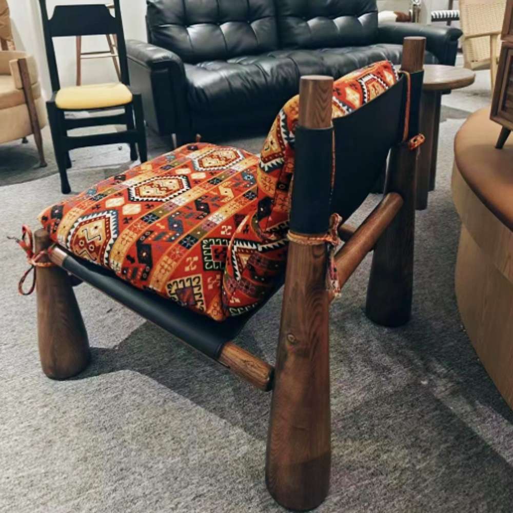 orange accent chair