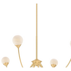 Bexley Cloud Glass Six-Light Chandelier — Sculptural Ceiling Light with Cascading Warm Glow