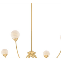 Bexley Cloud Glass Six-Light Sculptural Chandelier – view 2