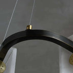 matte black modern chandelier