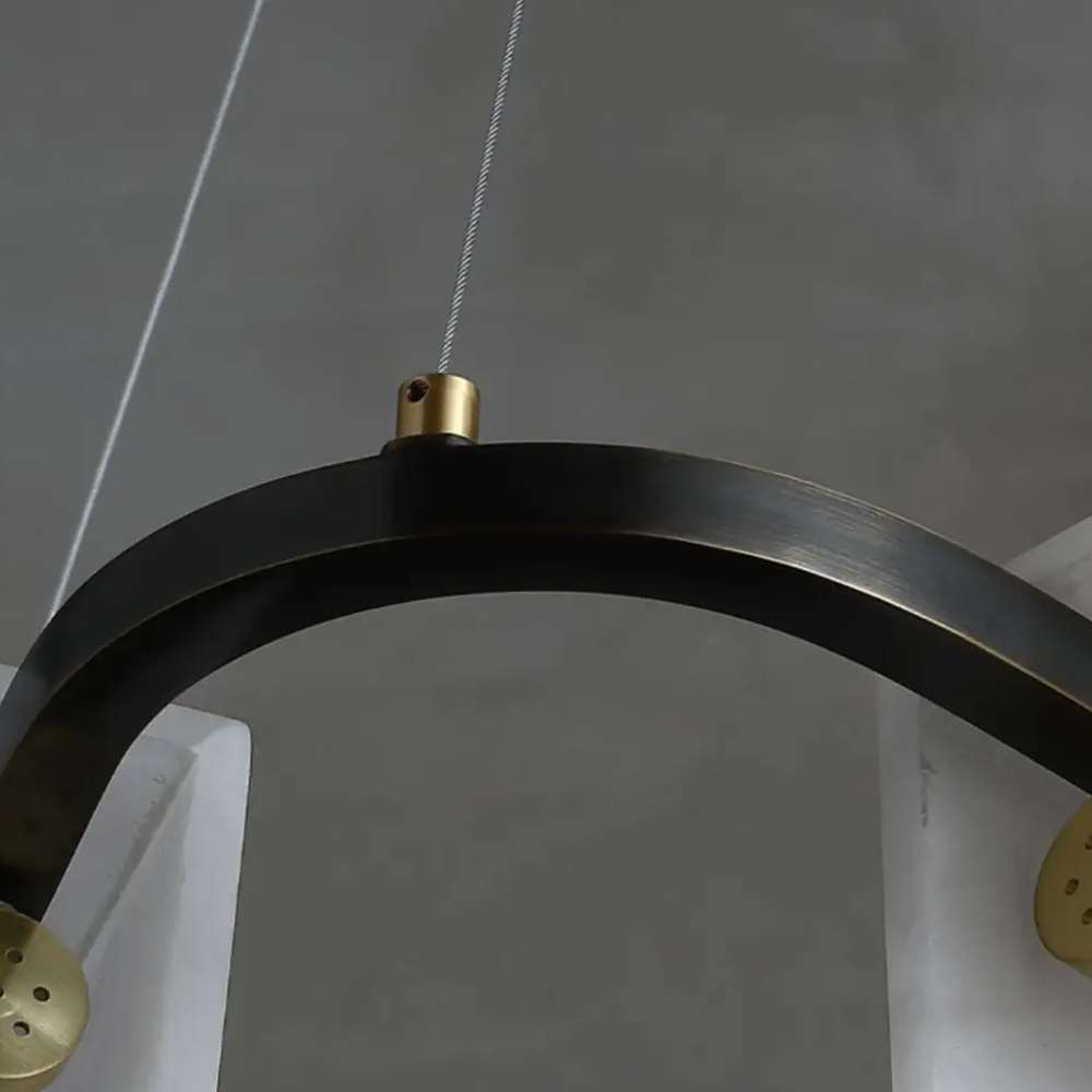matte black modern chandelier