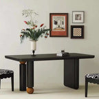 black dining room table