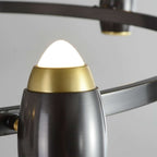 round black chandelier light