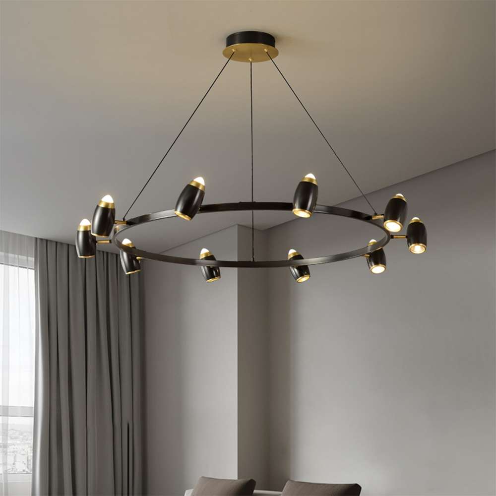 round led chandelier lighting