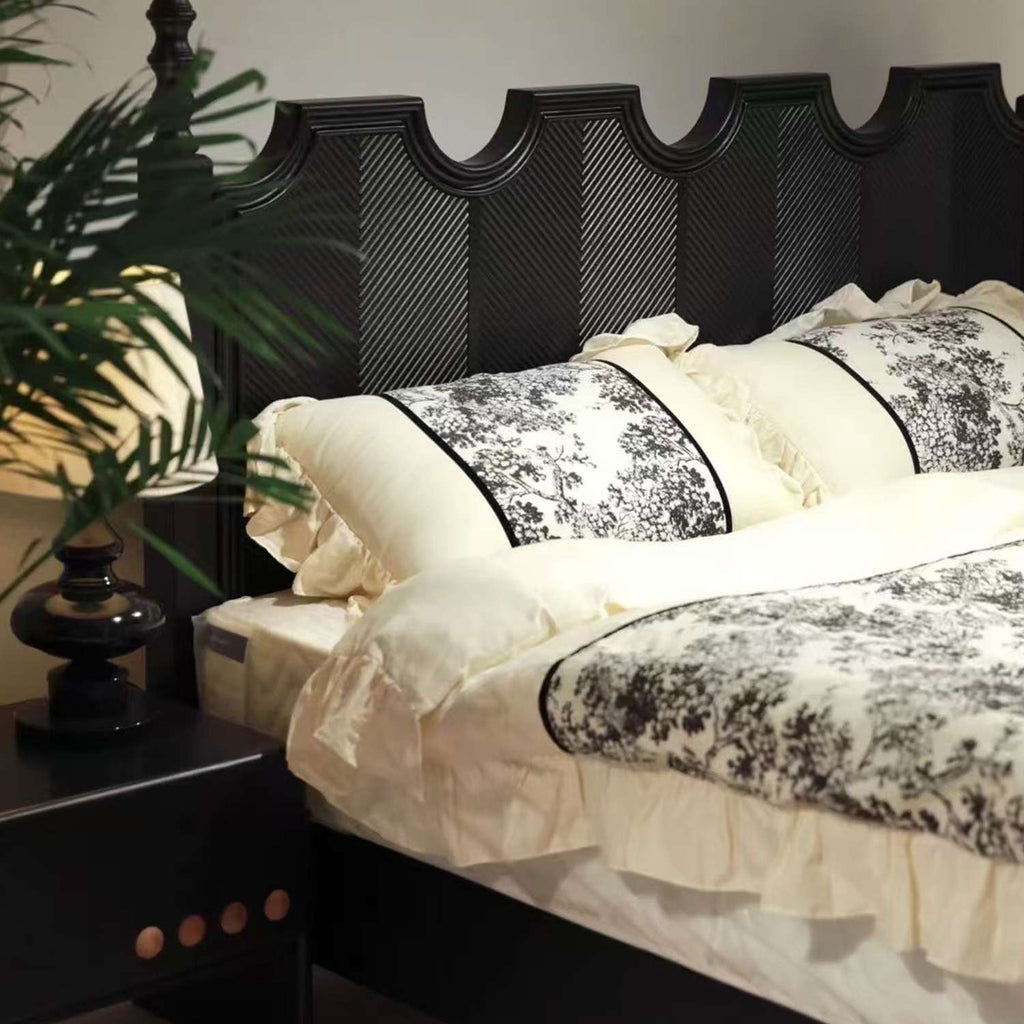 wood bed frame full