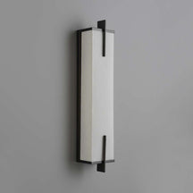 sleek black wall sconce