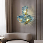 floral pattern wall lamp