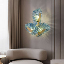 floral pattern wall lamp