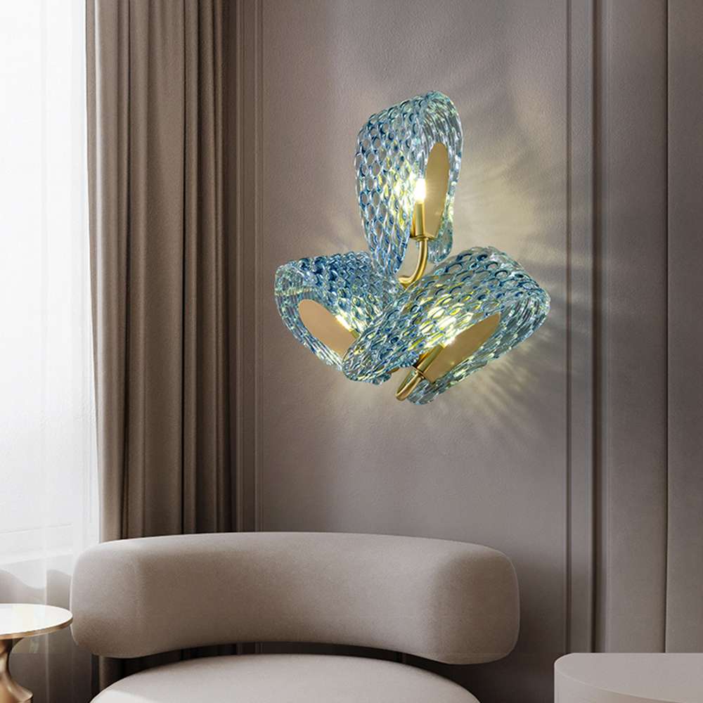 floral pattern wall lamp